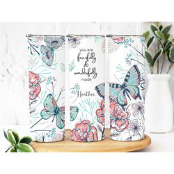 christian tumbler with name, personalized religious gift for her, faith tumbler, christian tumbler for women, christian