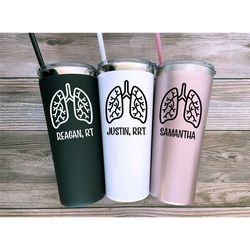respiratory therapist gift, personalized respiratory therapy gifts, respiratory therapist tumbler, rrt gifts, rt graduat