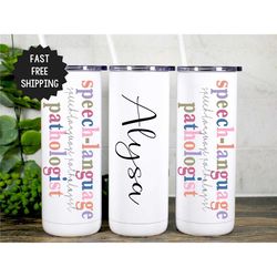 speech therapy gifts, speech language pathologist gift, slp gift, speech therapist, slp tumbler, speech therapy cup, spe
