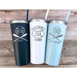 personalized baseball tumbler, baseball mom tumbler, baseball coach gift, baseball player gift, baseball team gift, base