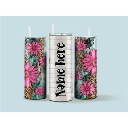Sunflower Personalized tumbler, tumbler with name, custom made cup, sunflower design tumbler