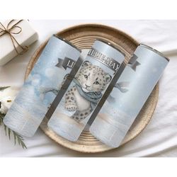 snow leopard custom tumbler christmas gift for daughter mum nan sister aunt children xmas stocking filler