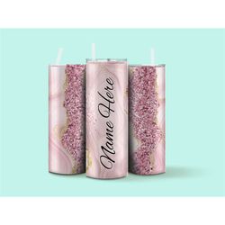 rose gold glitter tumbler, personalized tumbler, tumbler with name, custom made cup, cute tumbler with name, christmas g
