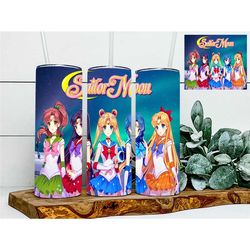 sailor tumbler wrap, sailor moon skinny tumbler