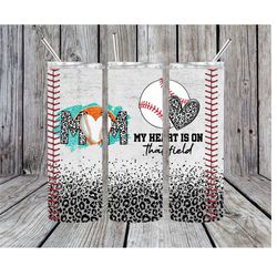 stainless steel tumbler-baseball mom-sports