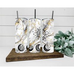 celestial tumbler drinkware / plastic straw witchy tumbler / moon drinkware / unique gift / moonphase