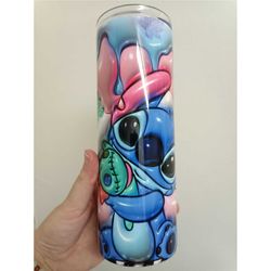 stitch halloween stanley cup 20oz skinny tumbler