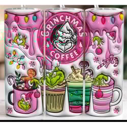 grinchmas tumbler | grinch tumbler | pink christmas | mean one christmas | christmas tumbler. 20 oz gift