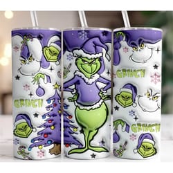 purple grinchmas tumbler | grinch tumbler | pink christmas | mean one christmas | christmas tumbler. 20 oz