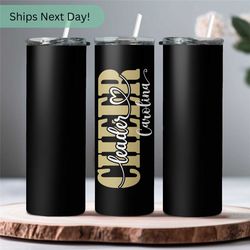 cheer tumbler name personalized cheer team gift - coach tumbler with straw gift for cheer team christmas gifts - cool ch