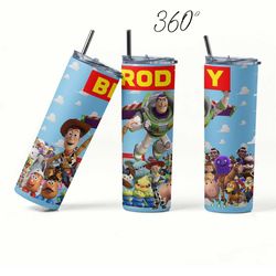 custom toy story gifts, toy story tumbler, toy story gift, personalized woody buzz cup, woody and buzz gift for boy, tum