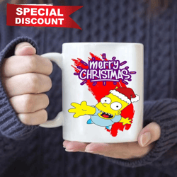 bart simpson merry christmas mug, best christmas gifts, happy holidays