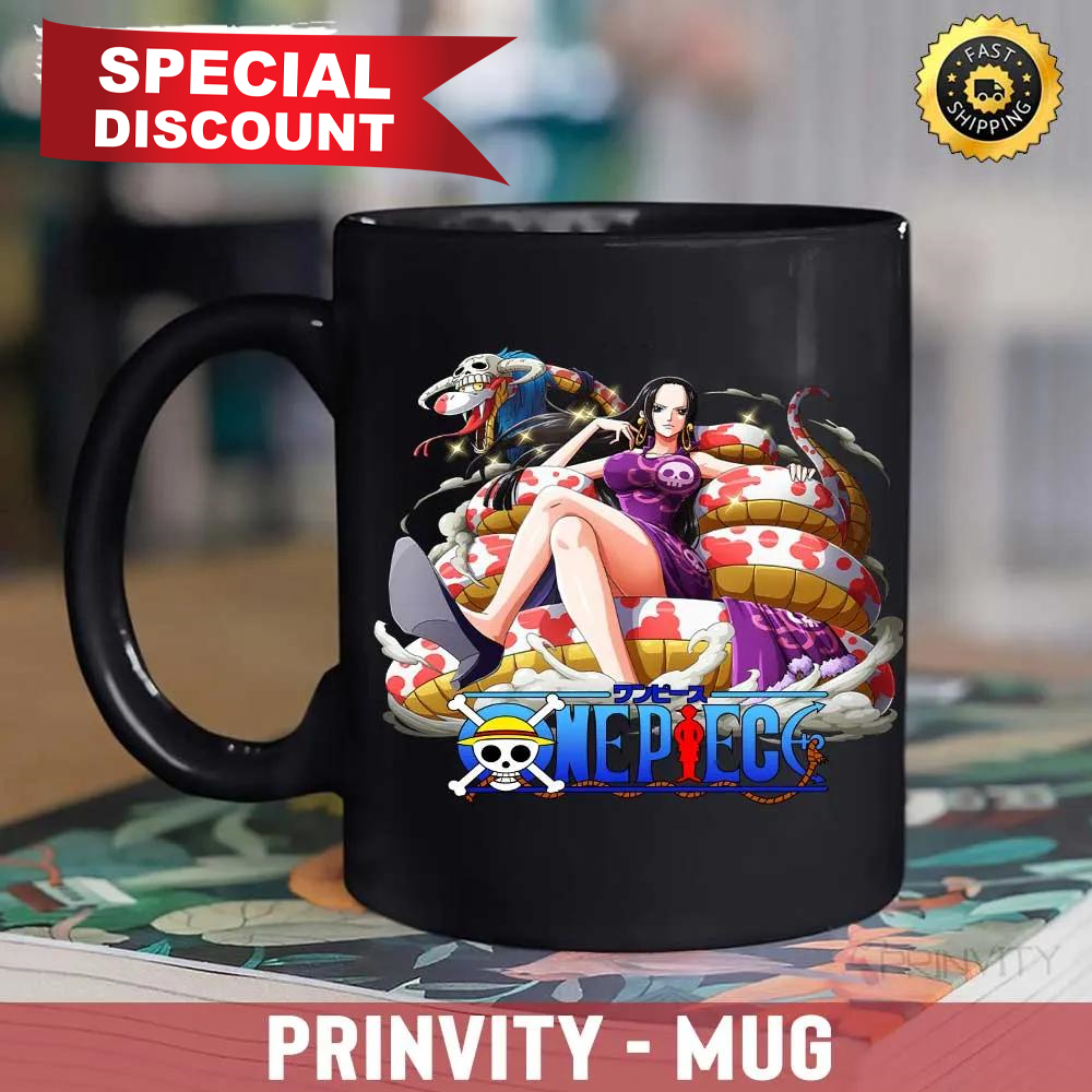 Boa Hancock One Piece Anime Mug, Size 11oz & 15oz, The King Of The Pirates, One Piece Manga, Best Gifts For One Piece Fan, Luffy, Sanji, Yamato, Roronoa Zoro -