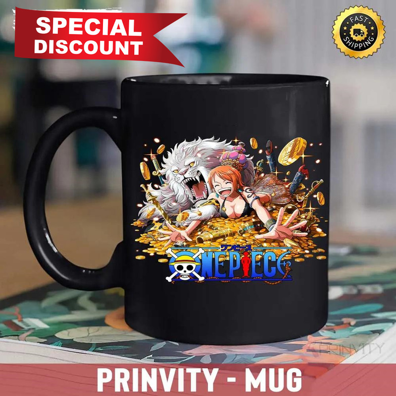 Nami One Piece Anime Mug, Size 11oz & 15oz, The King Of The Pirates, One Piece Manga, Best Gifts For One Piece Fan, Luffy, Sanji, Nico Robin, Yamato, Roronoa Zo