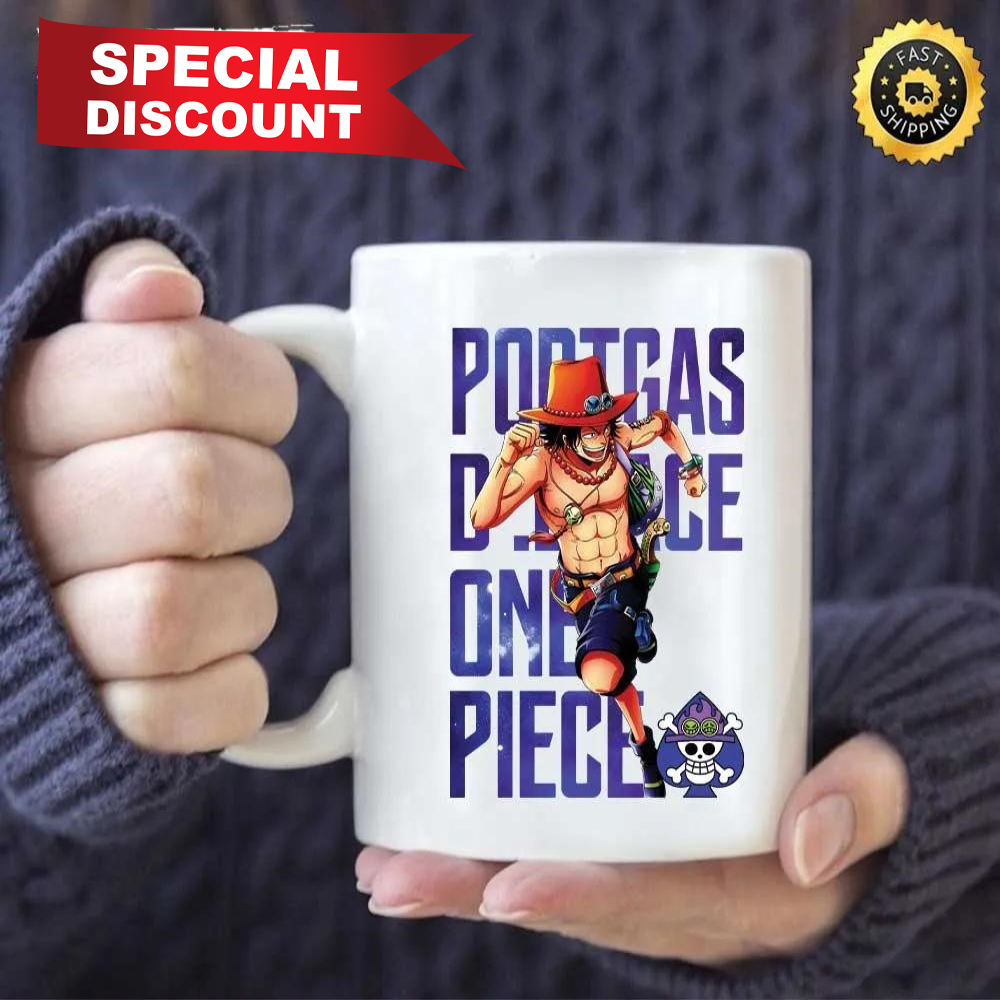Portgas D. Ace One Piece Anime Mug, Size 11oz & 15oz, The King Of The Pirates, One Piece Manga, Best Gifts For One Piece Fan, Luffy, Sanji, Nico Robin, Yamato,