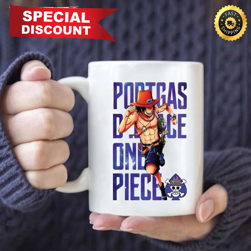 Portgas D. Ace One Piece Anime Mug, Size 11oz & 15oz, The King Of The Pirates, One Piece Manga, Best Gifts For One Piece Fan, Luffy, Sanji, Nico Robin, Yamato,
