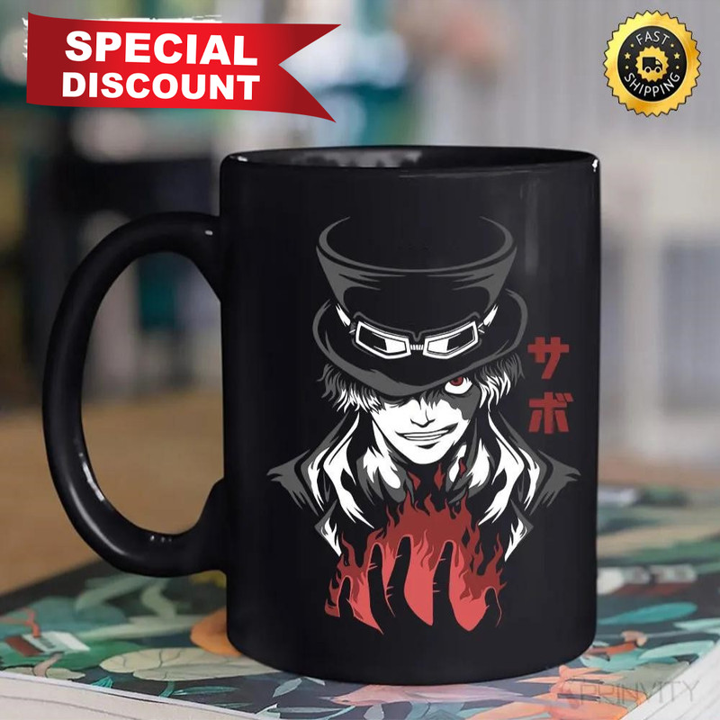 Sabo One Piece Anime Mug, Size 11oz & 15oz, The King Of The Pirates, One Piece Manga, Best Gifts For One Piece Fan, Luffy, Sanji, Nico Robin, Yamato, Roronoa Zo