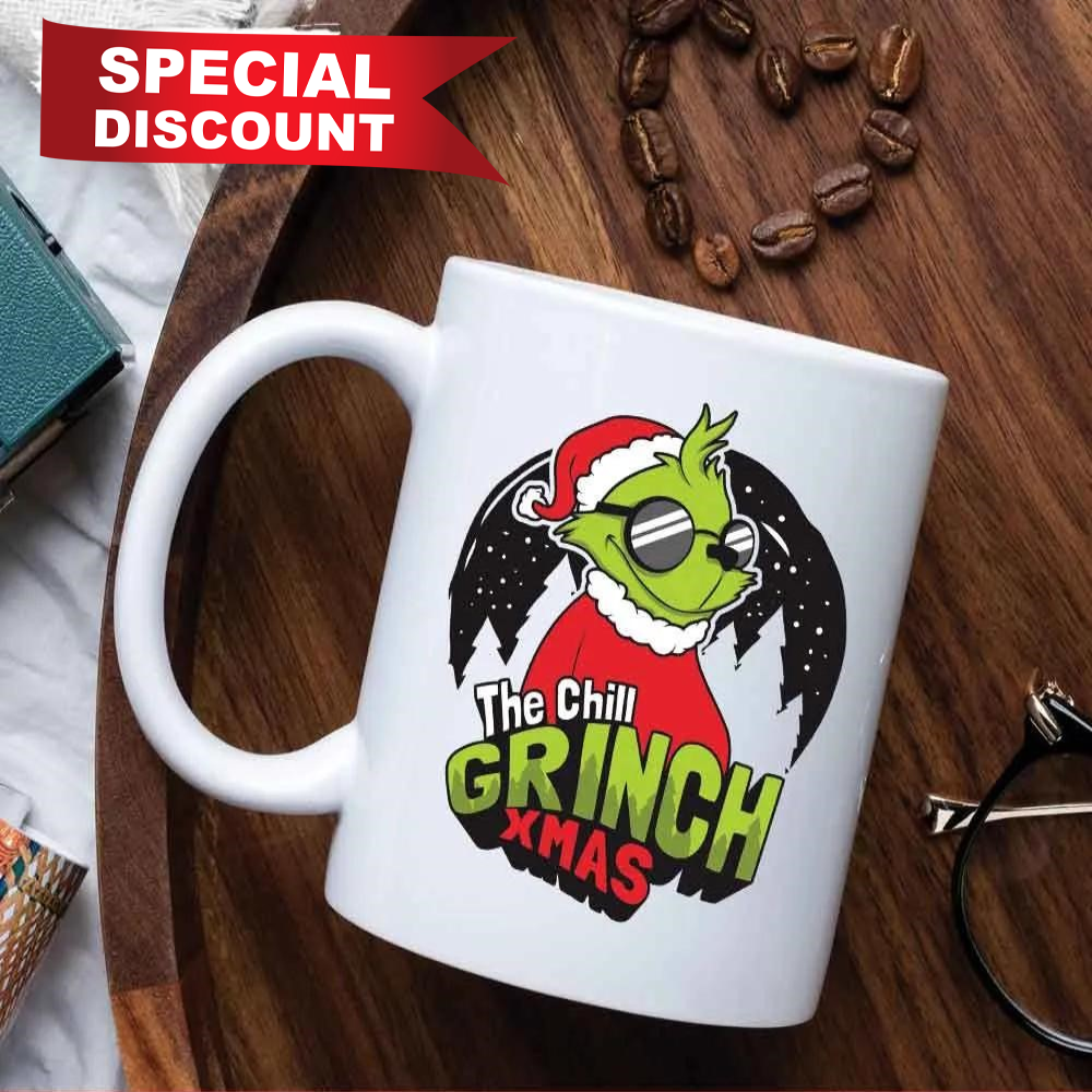 The Chill Grinch Xmas Mug, Size 11oz & 15oz, Best Christmas Gifts For 2022, Merry Christmas, Happy Holidays - Prinvity - Prinvity.jpg