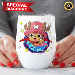tony tony chopper anime one piece 12oz wine tumbler, the king of the pirates, one piece manga