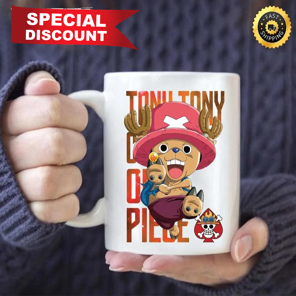 Tony Tony Chopper One Piece Anime Mug, Size 11oz & 15oz, The King Of The Pirates, One Piece Manga, Best Gifts For One Piece Fan, Luffy, Sanji, Nico Robin, Yamat