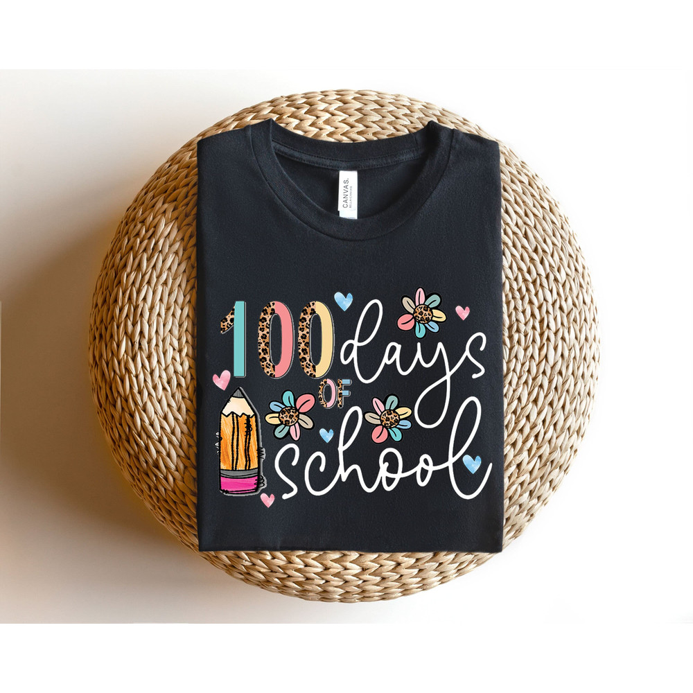 100 Days of School Shirt, 100 Day Shirt, 100th Day Of School Celebration, Student Shirt,Back to School Shirt, Gift For Teacher.jpg