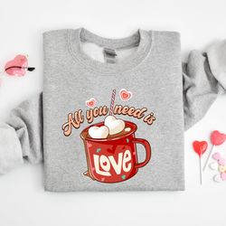 all you need is love shirt, loads of love sweatshirt, love yourself shirt, self love shirt