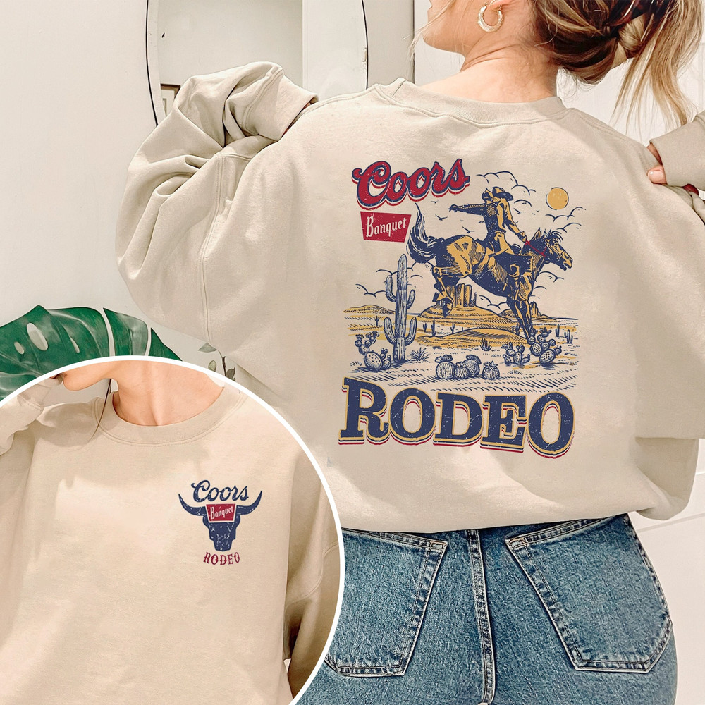 Coors Banquet Rodeo Shirt, Coors Sweatshirt, Country Western Sweatshirt, Retro Coors Cowboys Sweatshirt.jpg