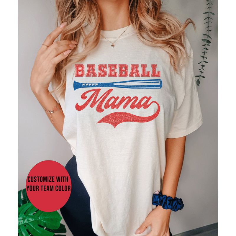 custom baseball mama tshirt, shirt for baseball moms,personalized retro baseball shirt, gift for baseball mom.jpg