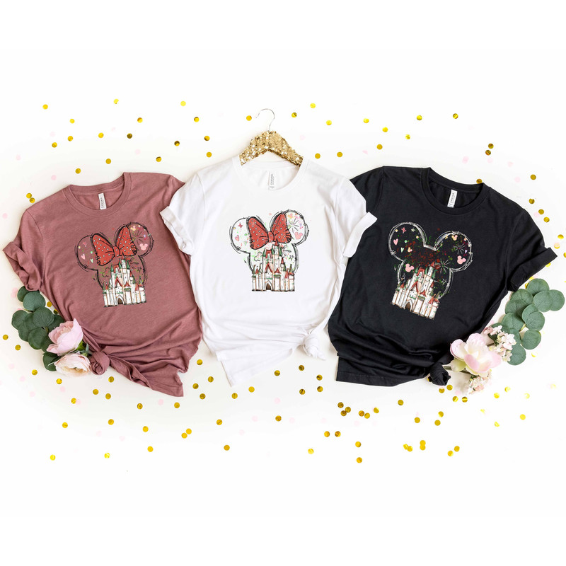 Disney minnie Castle Shirt,Disney Woman Vacation Shirt,Disneyland shirt,Family Vacation Shirt,Disney Watercolor Castle,Disney Matching Shirt.jpg