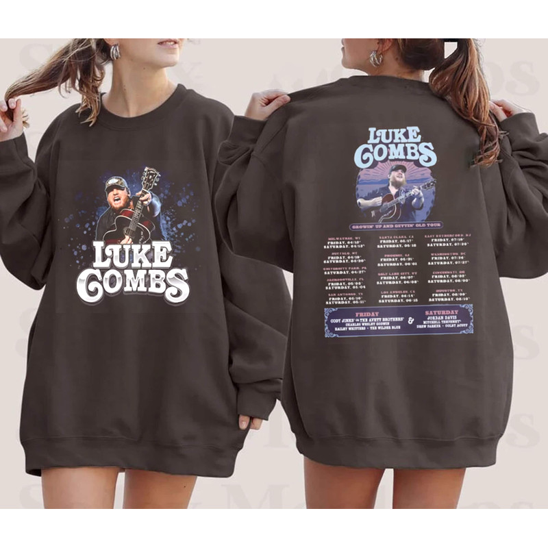 Luke Combs 2024 Tour Growing Up and Getting Old T-Shirt, Luke Combs Merch, Country Music Tee, Luke Combs Fan Shirt, Graphic Luke Combs Shirt 1.jpg