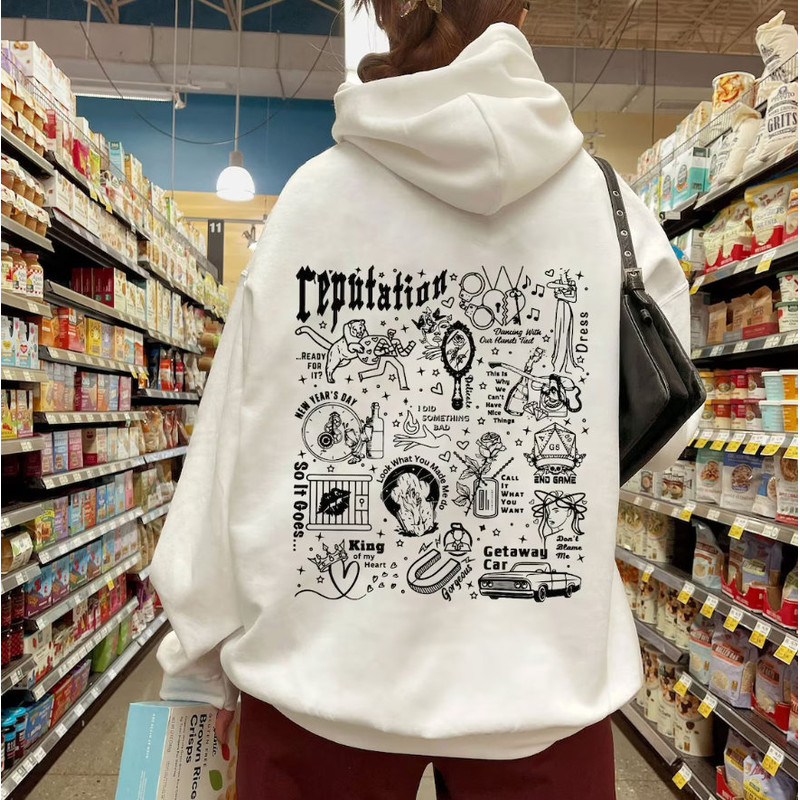 Reputation Shirt, Tayl0r Swiftie Merch, Swiftie Sweatshirt, Cute Swiftie Sweatshirt, Reputation Album Tracklist Shirt 1.jpg