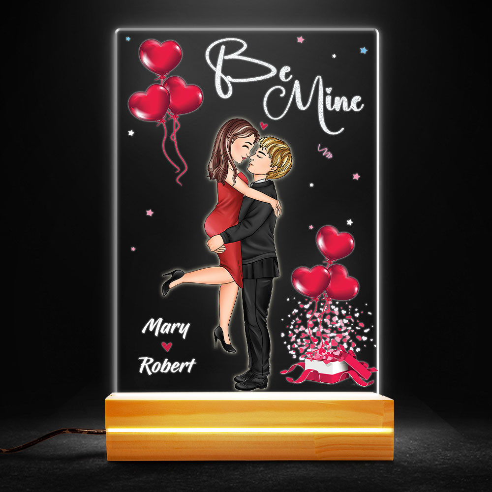 Be Mine Couple Kissing Personalized Led Night Light.jpg