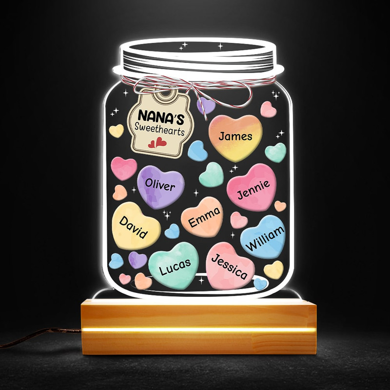 Candy Jar Grandma's Sweethearts Personalized Led Night Light.jpg