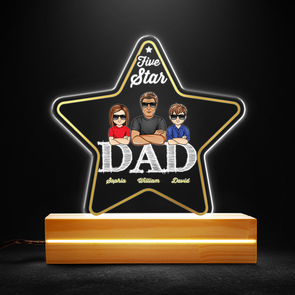 Five Star Dad Personalized Led Night Light Gift For Father.jpg