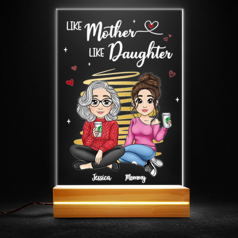 Mom & Daughter Like Mother Like Daughter Personalized Led Night Light.jpg