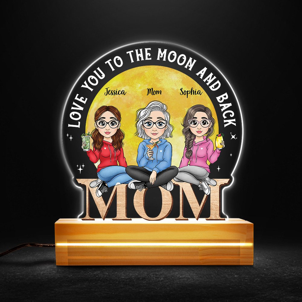 Mom & Daughter Love You To The Moon Personalized LED Night Light.jpg