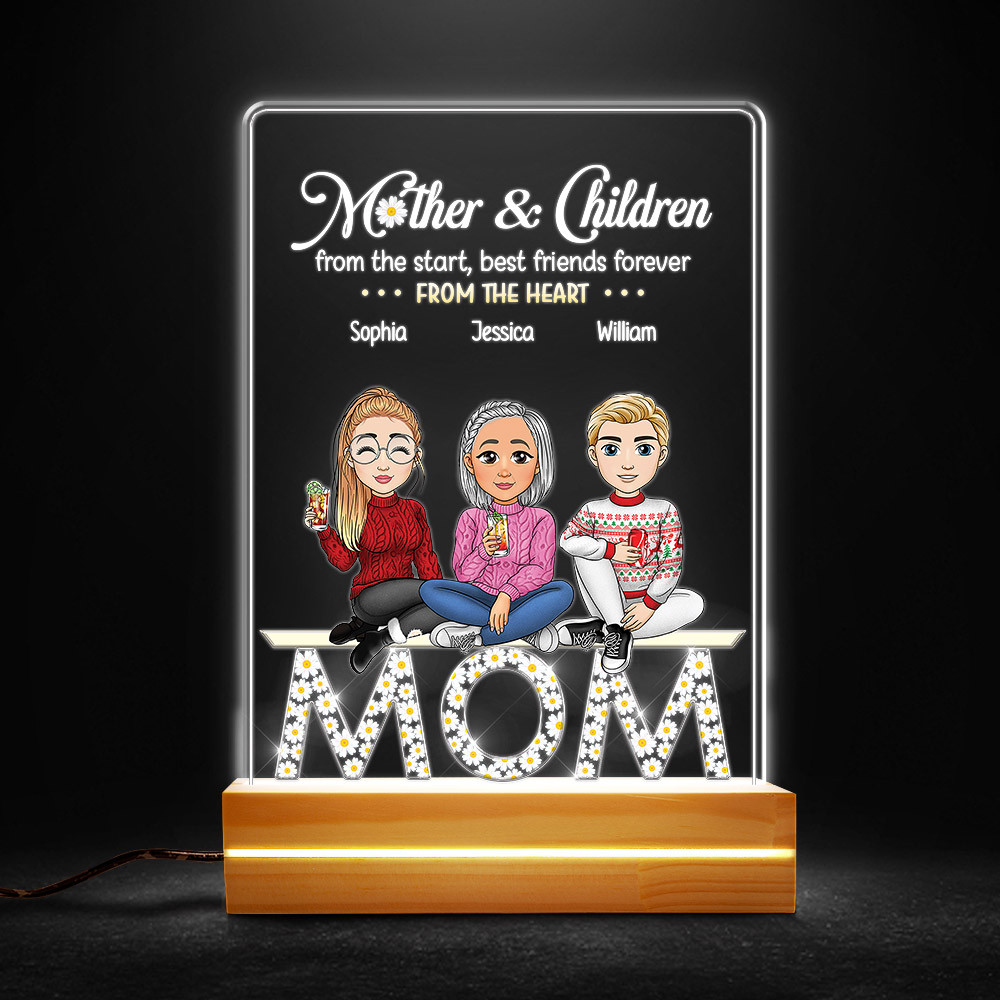 Mother And Children Personalized Led Night Light Gift For Mom.jpg