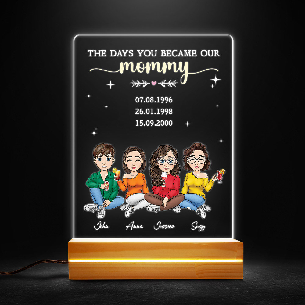 The Days You Became Our Mommy Personalized Led Night Light.jpg