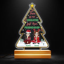 theres no greater gift than friendship personalized led night light, personalized gift, gift for lover