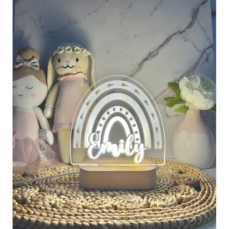 Boho Rainbow Custom Name Light Personalized Bedroom LED Cloud Decor Sign Light up Sign DaughterSon gift Sign Boy Gift Girl Gift.jpg