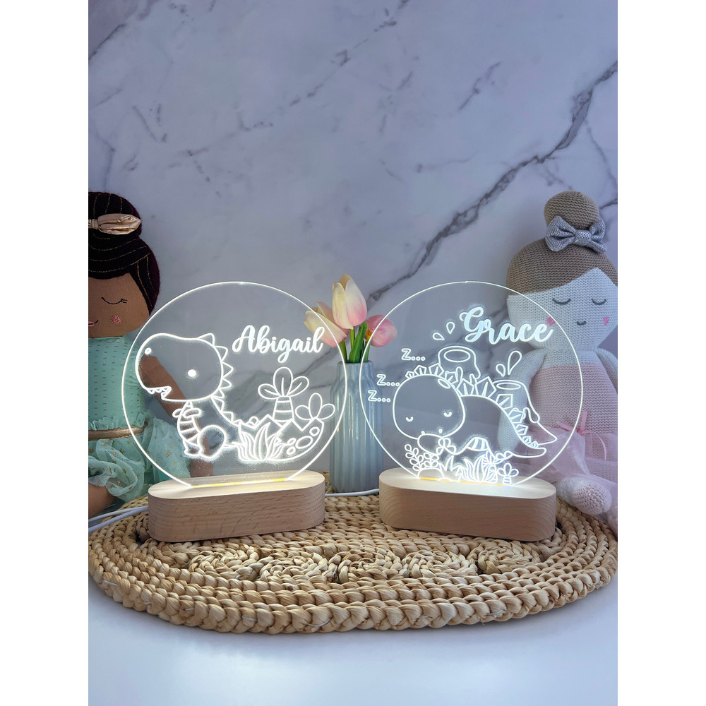 Dinosaur Custom Name Light Personalized Bedroom LED Cloud Decor Sign Light up Sign DaughterSon gift Sign Boy Gift Girl Gift 1.jpg