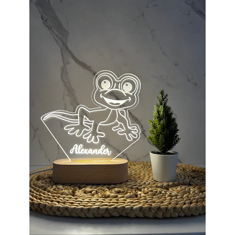Frog  Cartoon Custom Name Light  Personalized Bedroom LED Cloud Decor  Baby Shower Gift  Newborn Gift  Toddler Gift Kid Lamp.jpg
