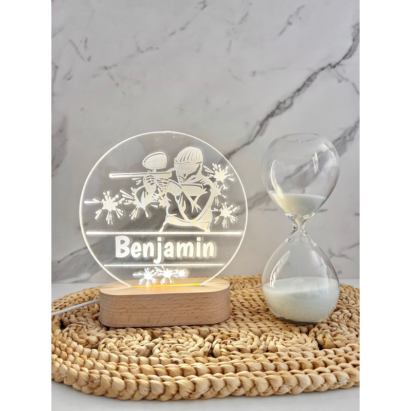 Paintball Gun Custom Name Light  Personalized Bedroom LED Decor  Baby Shower Gift  Newborn Gift  Toddler Gift Kid Lamp.jpg