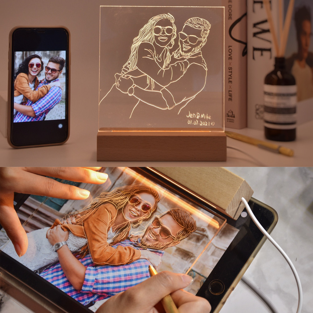 DIY Engraving 3D Acrylic Mood Light, Custom Acrylic Led Kit, Do-It-Yourself Activity at Home, Personalized Acrylic LED Night Light, BFF Gift.jpg