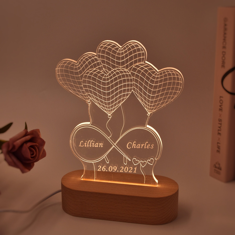 Personalized 3D Illusion Lamp Gift, Custom Infinity Light, Custom Acrylic Night Lamp, Couple Led Desk Lamp, Gift for Her, Gift for Wife.jpg