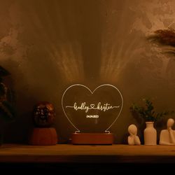 custom night light for couples, romantic gifts, gift for him her