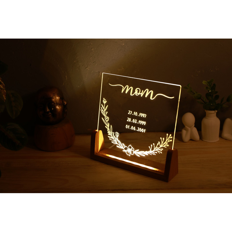 Custom Night Light for Mom - Mother Gift - Best Mom - Mom Birthday Gift - Child Name Gift - Mom Gift from Daughter - Christmas Gift 2023.jpg