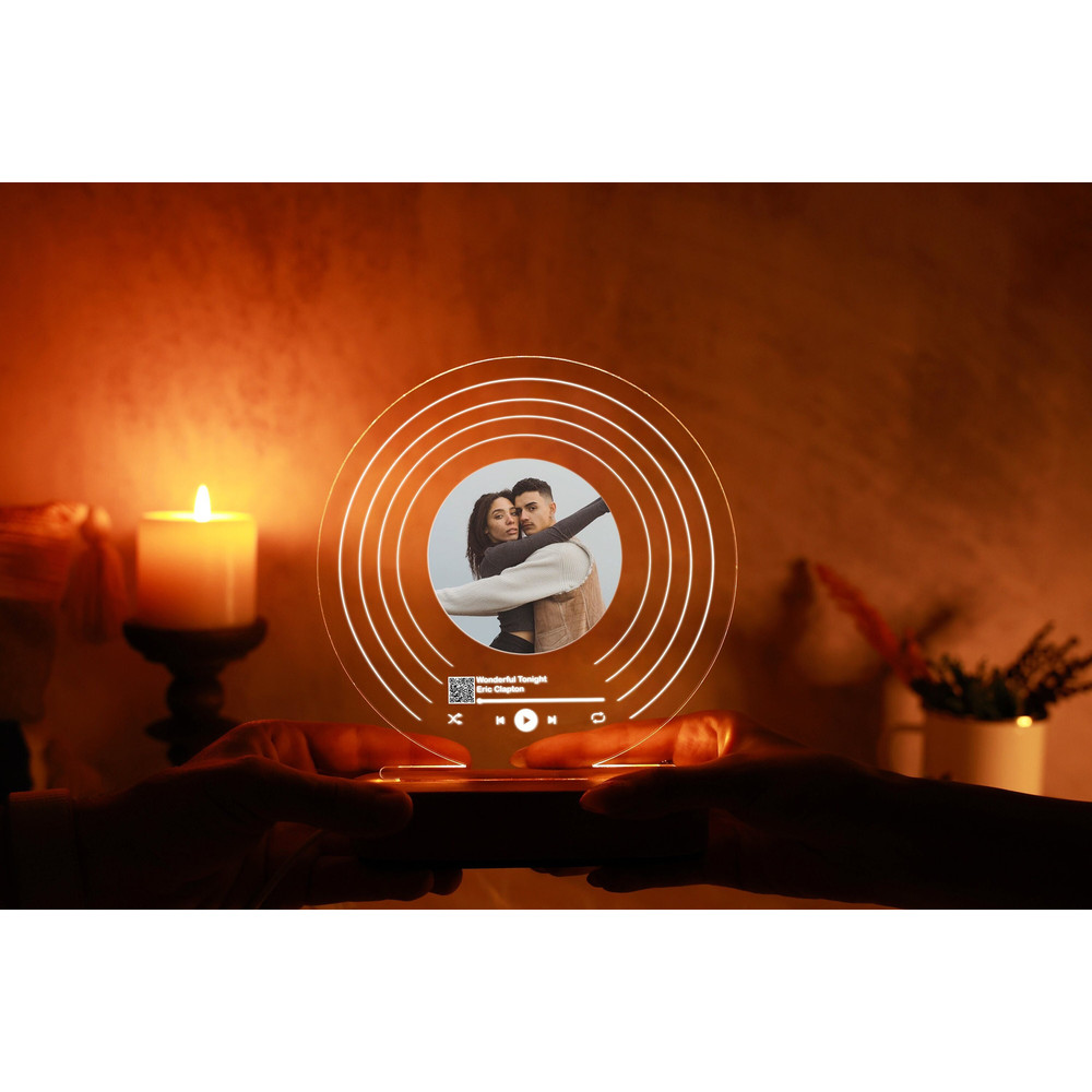 Custom Song Plaque for Couples - Personalize Gift with Photo Light - Anniversary Gifts - Romantic Gift for Her - Gift for Him - Gift for Her.jpg