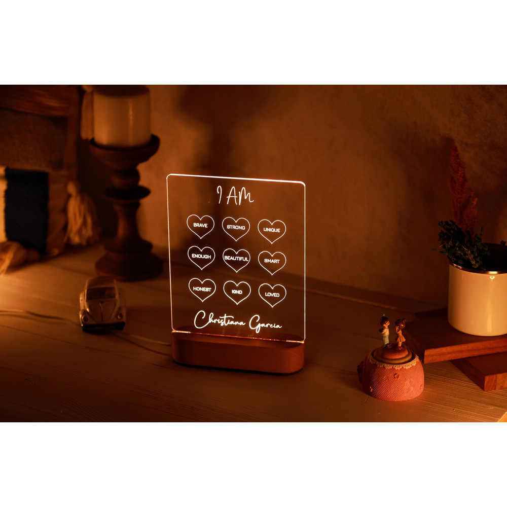 Personalized Affirmations Night Light for Kids - Affirmations for Kids - Custom Affirmations - Gift for Child - Kids Decor - Toddler Gifts.jpg