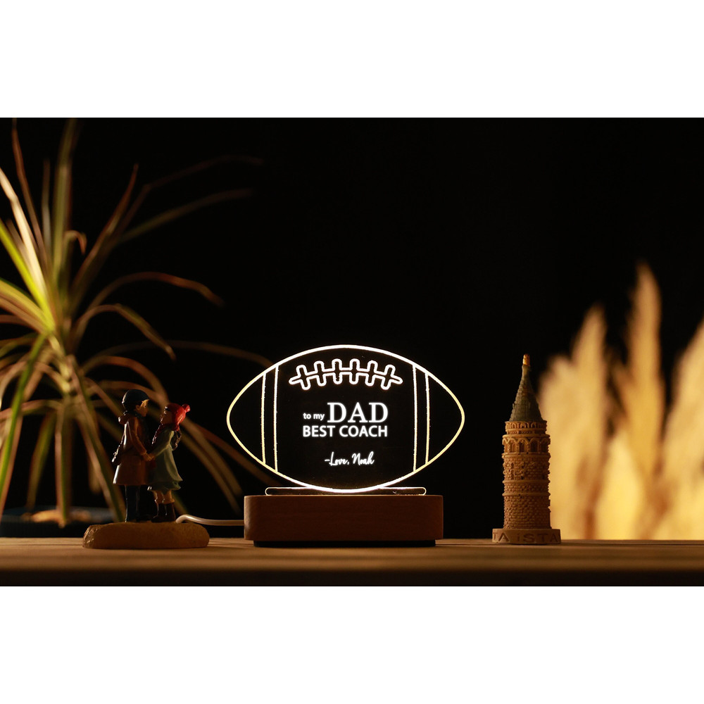 Personalized Football Coach Night Light for Dad - Gifts for Dad - Personalized Coach - Dad Best Coach - Gifts for Coach - Football Dad Gifts.jpg